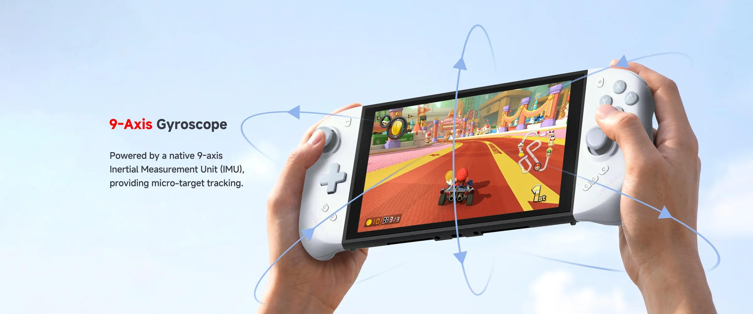 MOBAPAD M12-S Gaming-Controller für Switch 2, geteiltes Gamepad mit TMR-Sticks, 9-Achsen-Gyro-Bewegungssteuerung, Energiesparmodus für NS2 – Detail 4