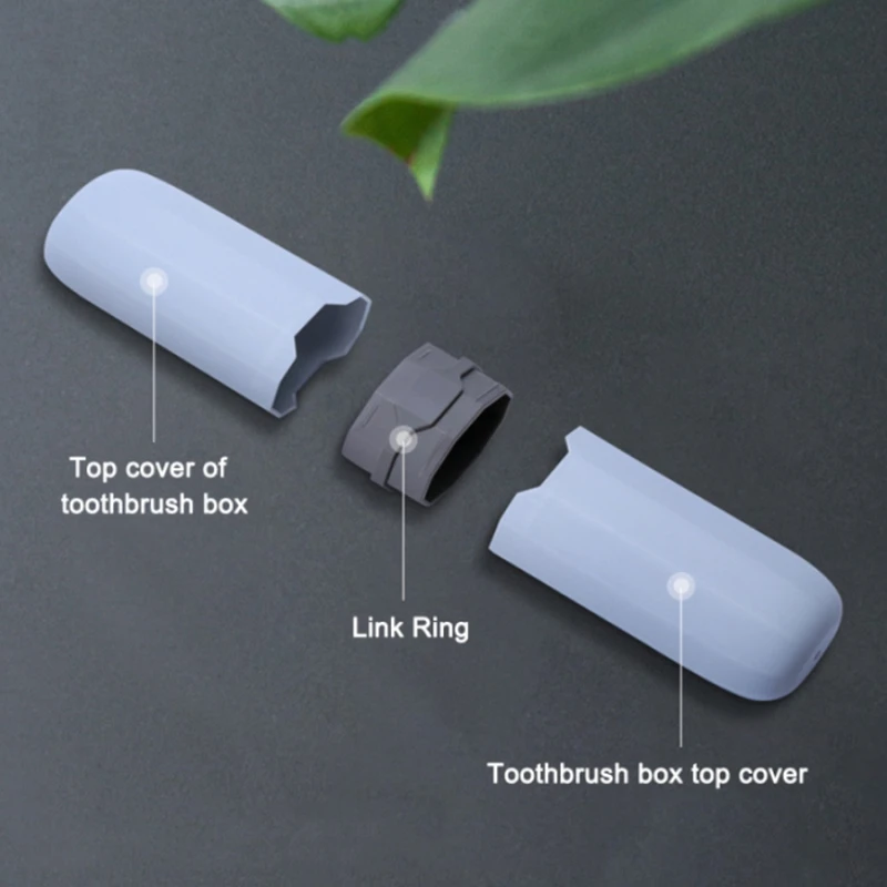 AA20-Travel Toothbrush Case Stretchable Toothpaste Holder Container Anti Bacterial Adjustable Box