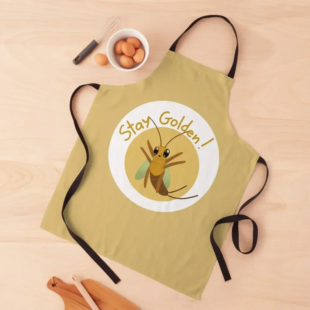 Stay Golden! Stonefly Apron For Woman Home Utensils Christmas gift Things For Kitchen Apron