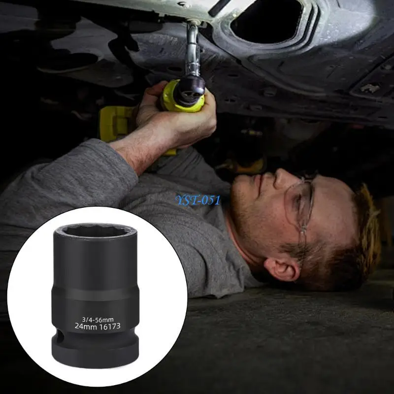 

E15A 3/4Inch Square Drive 12 Point Impact Socket for Enhances Grip and Reduced Wear