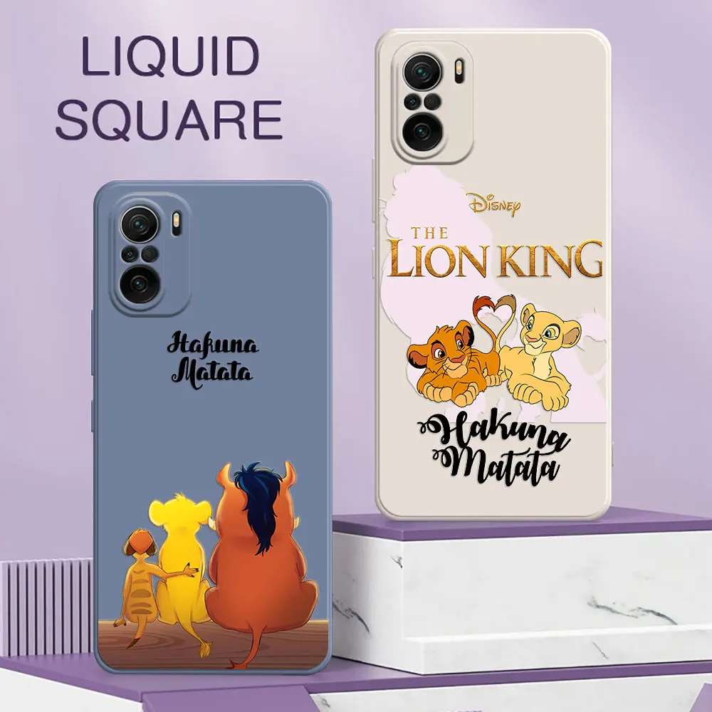 D-Disney The Lion King HAKUNA MATATA Phone Case For Xiaomi 13T Pro 13 12T 11T 10T Pro Mi 11 Lite 5G NE 12 11 10 9 Silicone Cover