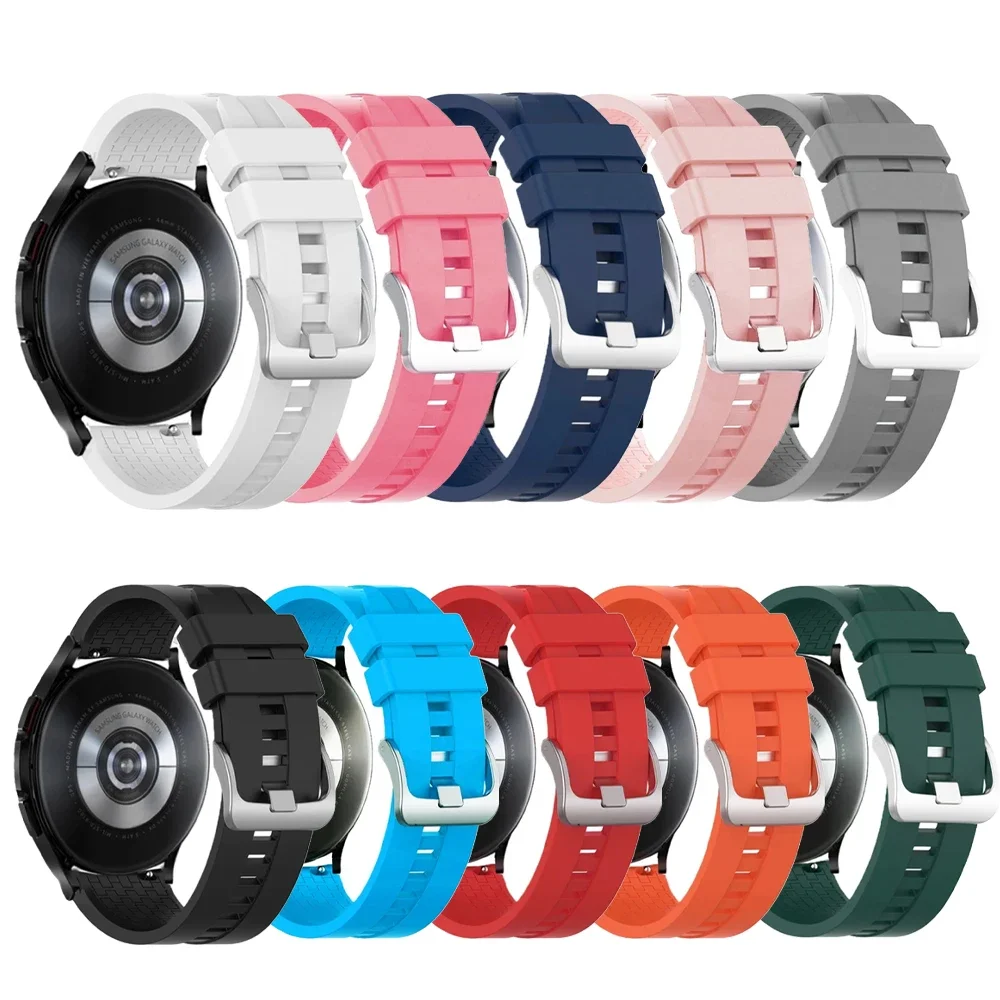 20 22mm Strap For Realme Watch 3 2 S pro Sport Silicone Wristband Correa For Fossil GEN 6 GEN5 5E 44mm Smart Watch Band Bracelet
