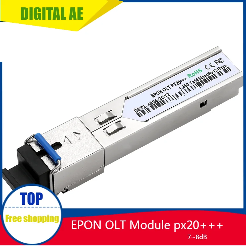 

7db Fiber Optical Module SC EPON OLT SFP Px20+++ GBIC Port 20km 1.25G OLT Equipment Compatible With H3C BDCOM Fiberhome