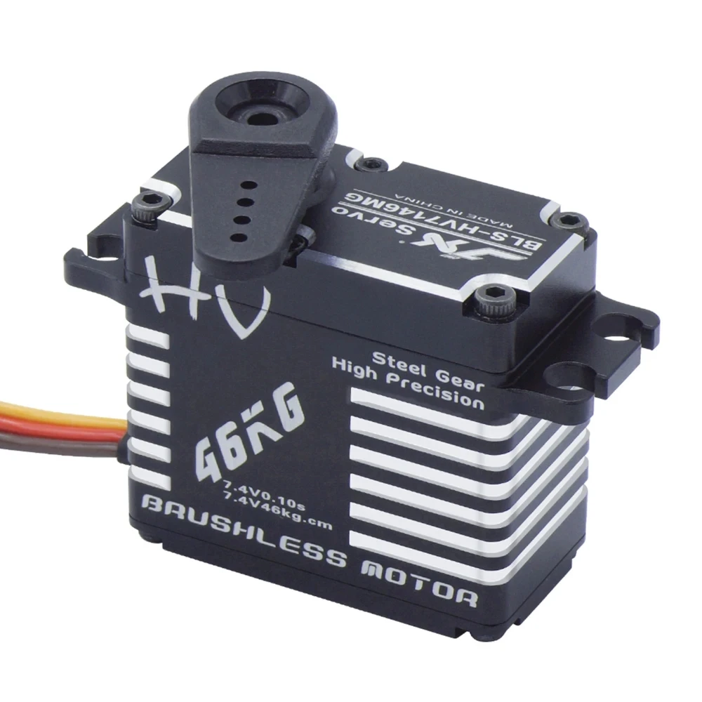 JX Servo BLS-HV7146MG CLS-HV7346MG 46KG High Torque Standard Full CNC Steel Gear Servo For RC Car Truck Crawler Helicopter Robo