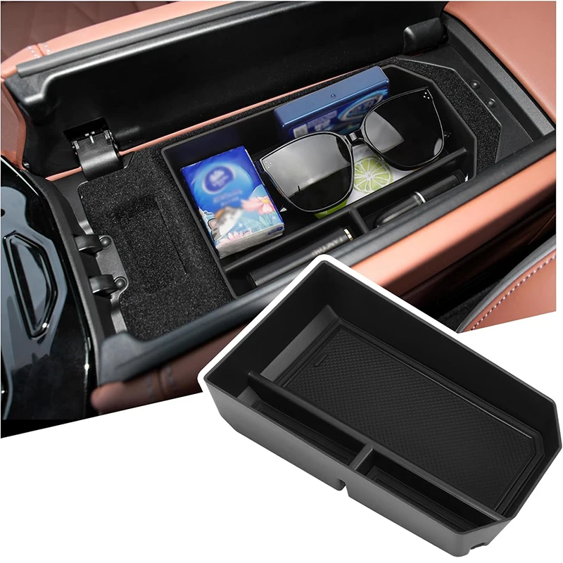 لسيارات BMW 5 Series i5 G60 G68 2024-2025 ABS سيارة التحكم المركزي مسند الذراع صندوق صندوق تخزين درج منظم اكسسوارات السيارات الداخلية