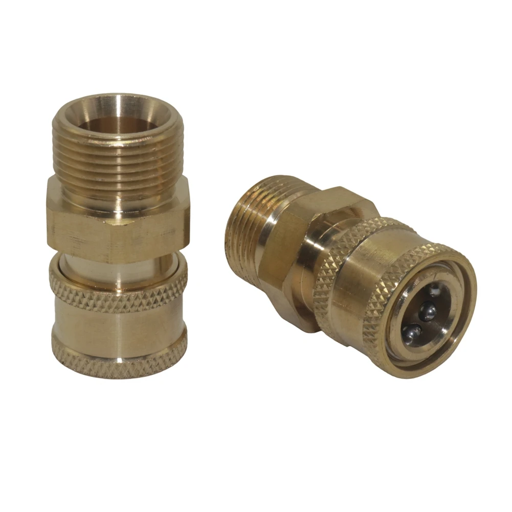 High Pressure Washer Swivel Joint Connector Hose Fitting M22 14mm Anti-tangle Thread 360 Degree Rotation Hose Sprayer Connector