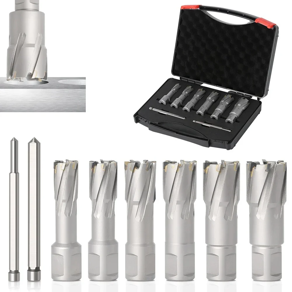 

6Pcs 16-26mm TCT Annular Cutter Hole Saw Drill Bits For Iron Stainless Steel Hollow Drill Bit Workshop Power Tools