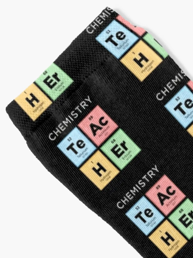 Chemistry Teacher Periodic Table of Elements Science Clever Color Socks Women'S Warm Socks Fashion Socks