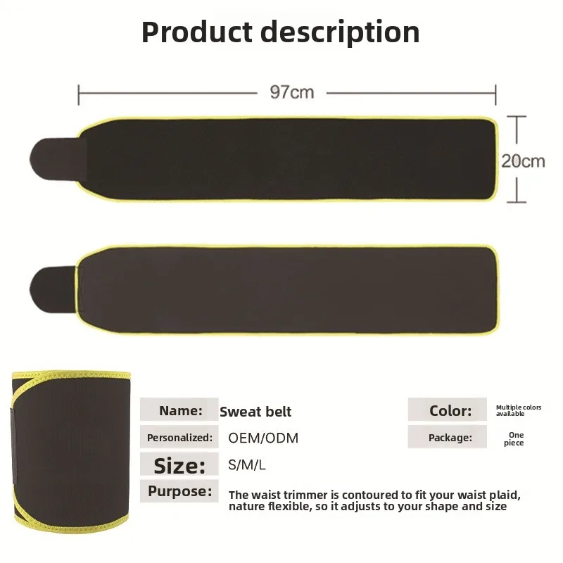 حار بيع اللياقة البدنية حرق الدهون الخصر حماية العرق التعريفي حزام الخصر ضغط ملون حزام ممارسة البطن