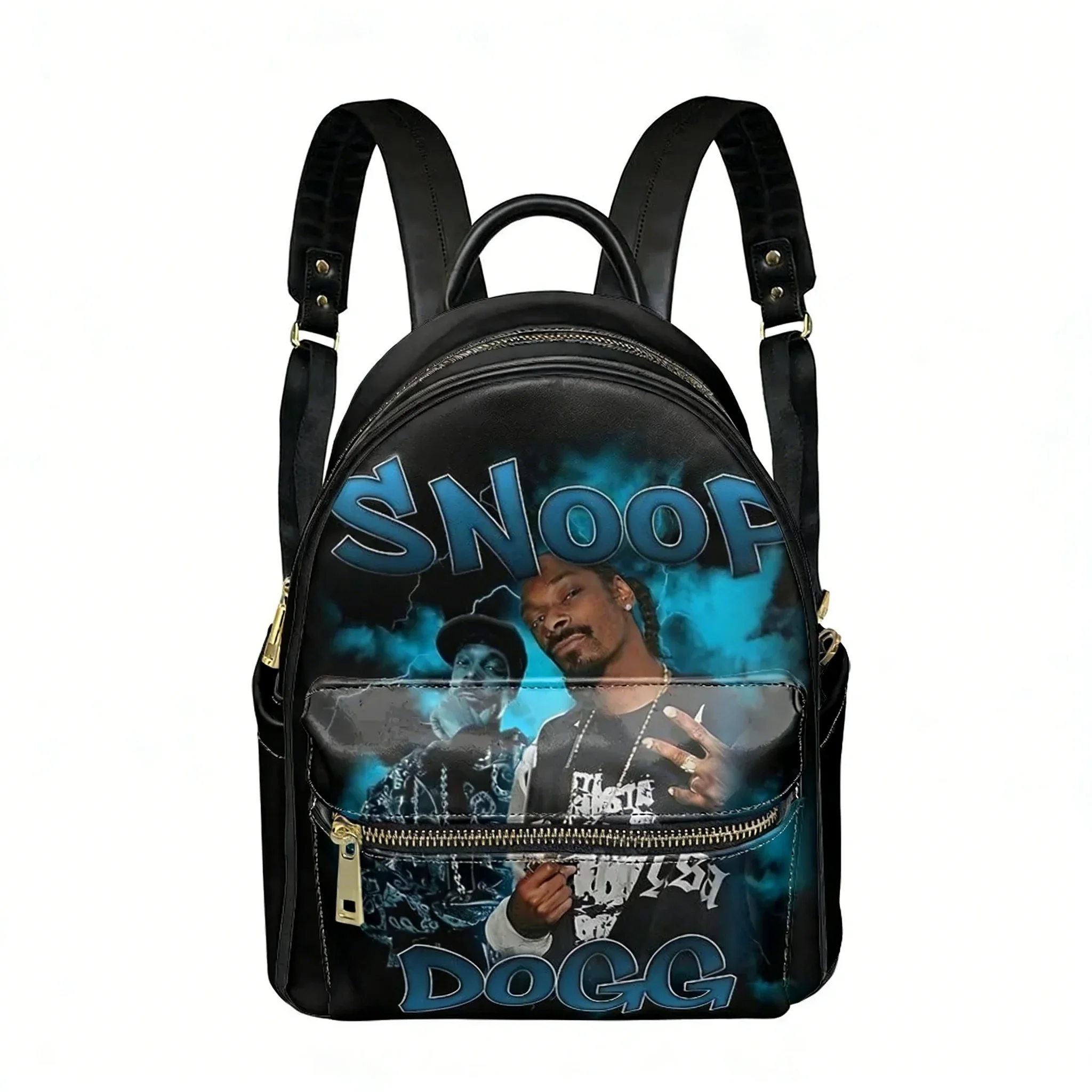 Snoop Dogg USA Rapper Munch Backpack Womens Men Personalized Double Shoulder Bag Business Travel Bookbag Rucksack Gift Daypack