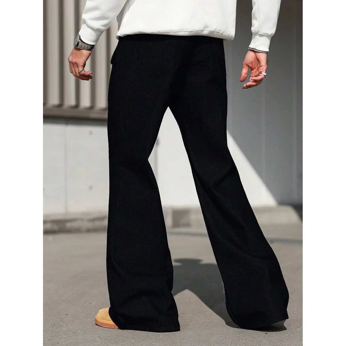 Multi-pocket Tooling Micro-pull Jeans Men's Retro Loose Drape Wide-leg American Street Trend Trousers