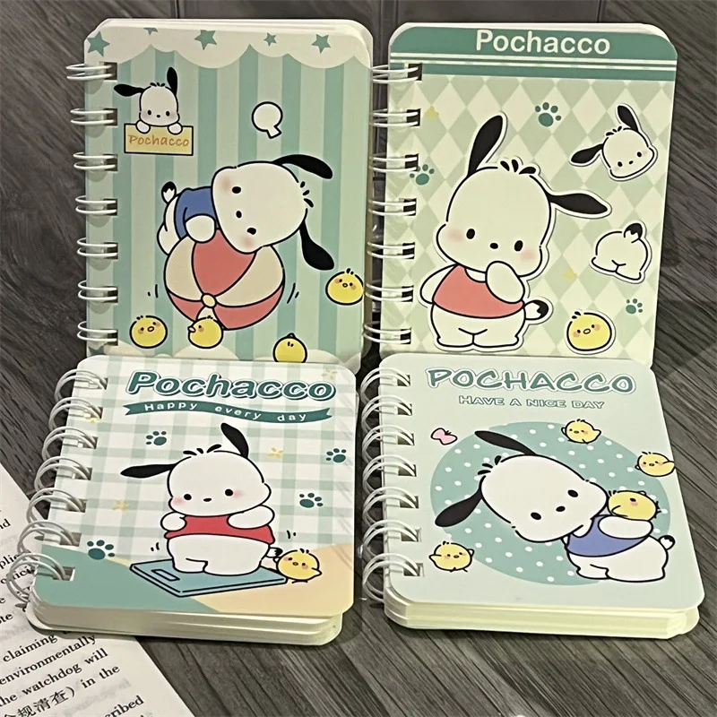 Sanrio Cinnamoroll Notebook Anime Figure Kuromi My Melody Pompompurin Notepad Cartoon Kawaii A7 Coil Book Learning Supplies