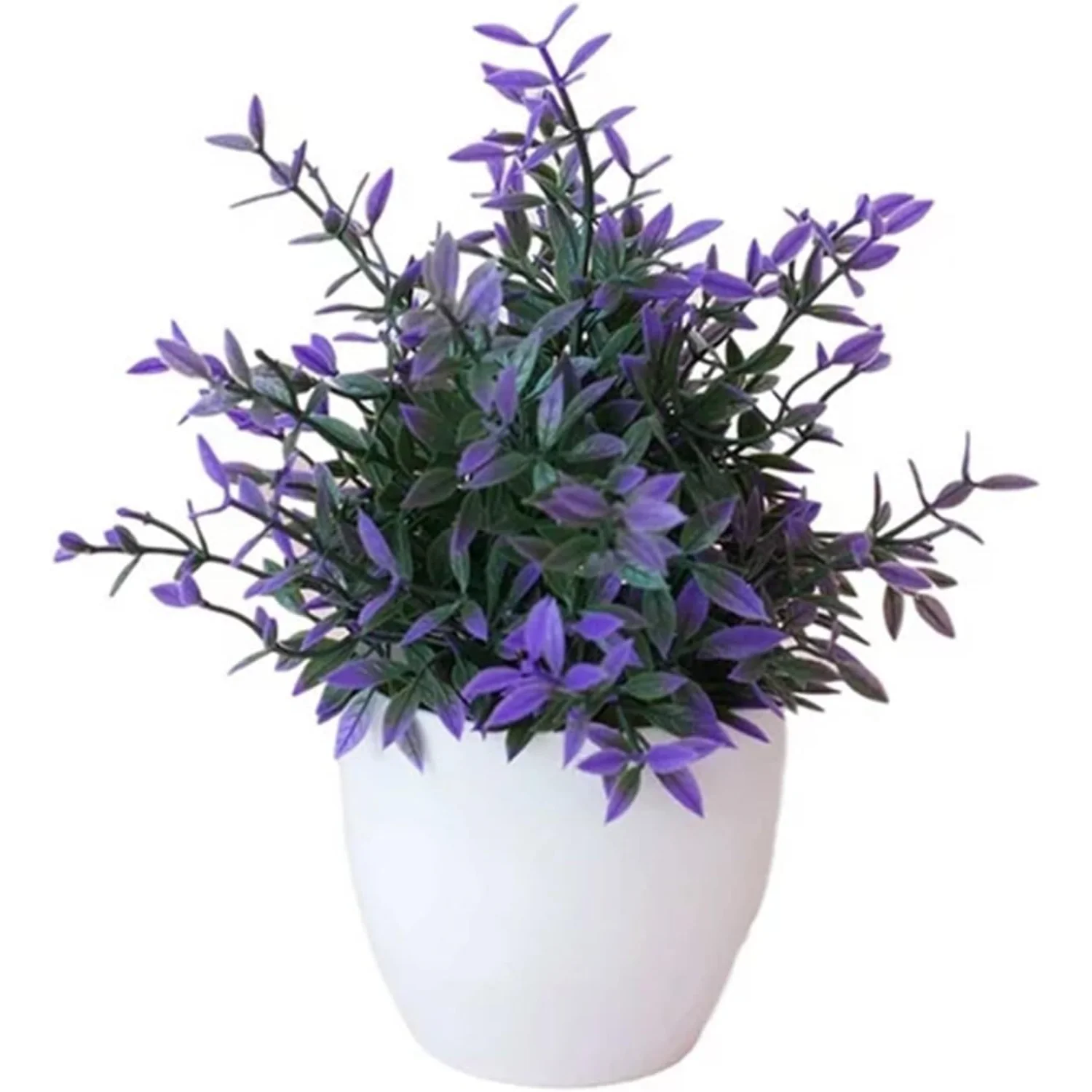 زهور صناعية مع مزهرية، زهور صناعية في وعاء بلاستيكي أبيض، زهور صناعية بوعاء صغير للرف، ديكور الحمام، الأربعاء الربيع