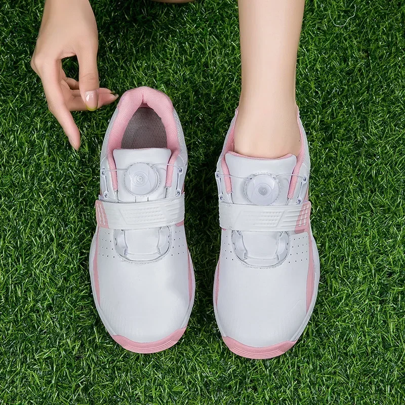 Baru sepatu Golf wanita Sneakers Golf luar ruangan Golf Spikeless Jogging Sneakers berjalan sepatu Golf