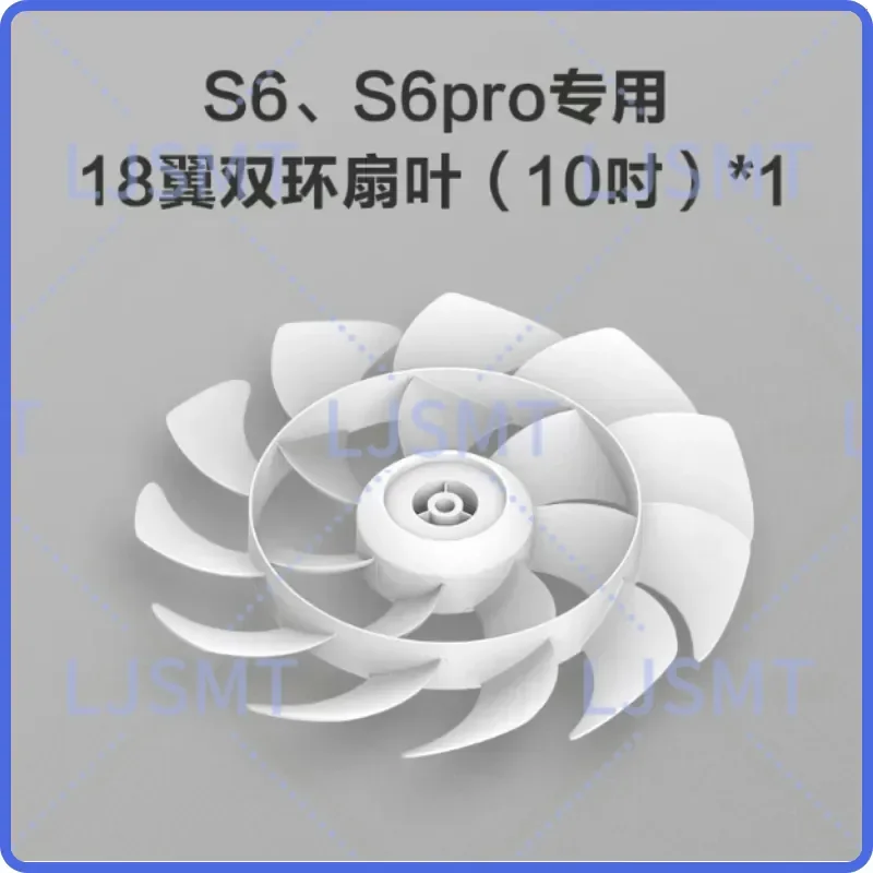 Fan Blade and Fan Grill Parts for Singfun Circulating Fan Models DXH-S6 and S6Pro Replacement Accessories