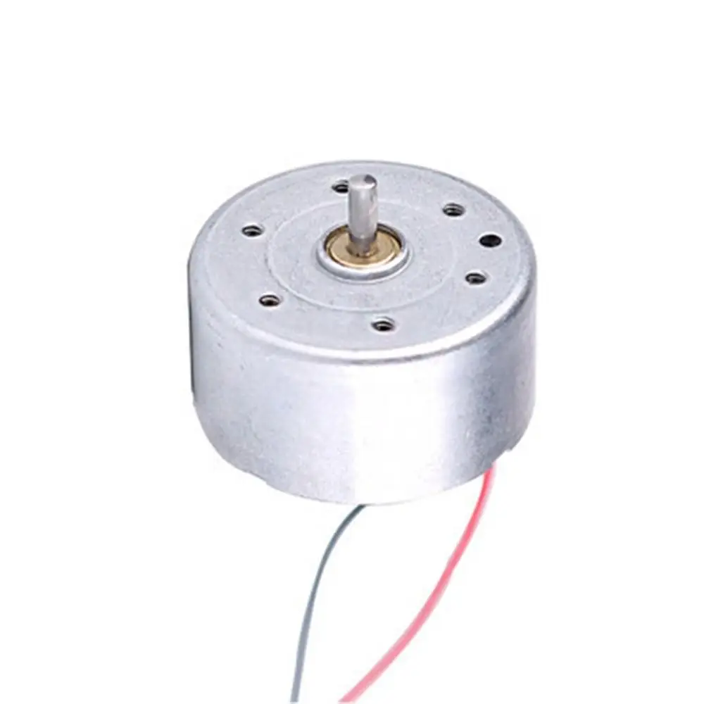 5Pcs New DC 1.5V-6V RF-300 DC Motor 24mm Round PH 2.0mm Brush Motor Compact 2 Wire Hanging Neck Fan Motor for Toy Model
