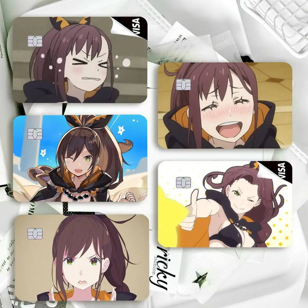 Re ZERO S-Shaula  Waterproof Film Skin Cover Credit Card Stickers Debit Front Bank Bus Pass