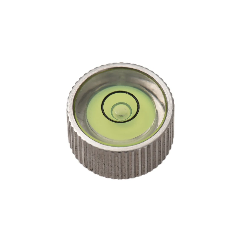 مستوى فقاعات معدنية أفقية شاملة ، تركيب لولبي ، دقة عالية ، دائرية ، فضي ، من من من من من من من من من