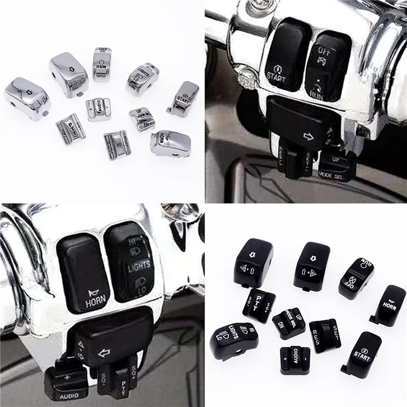 Motorcycle Hand Control Buttons Switch Housing Cap Cover Parts For Harley Davidson softail Dyna Sportster V Rod Fat Boy1996-2013
