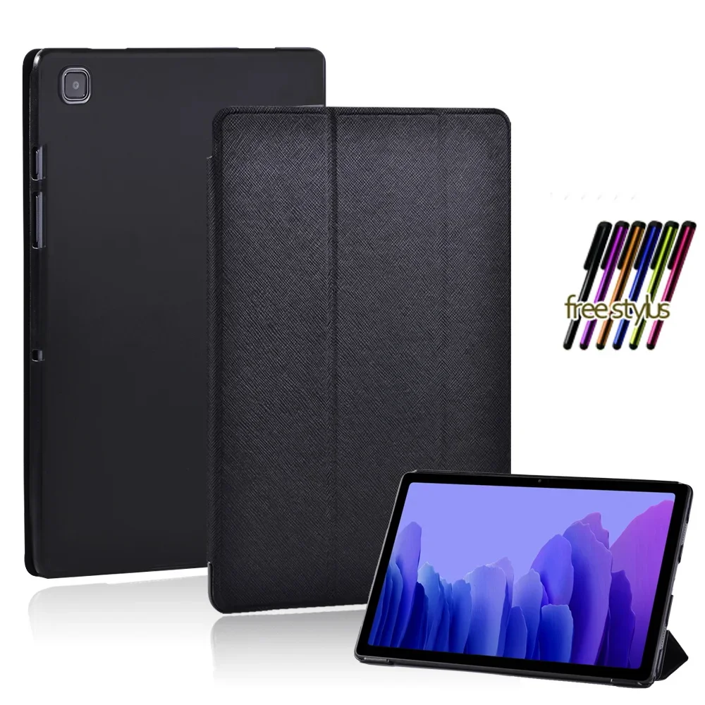 

Case for Samsung Galaxy Tab A7 T500 T505 10.4/A7 LITE 8.7"/A 10.1 T510 T515 - Black PU Leather Stand Folio Cover Case