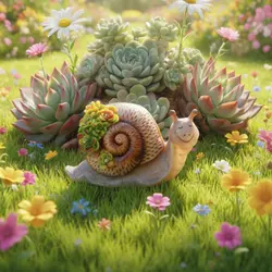 Decoración caracol animada – luz nocturna automática para jardín y patio