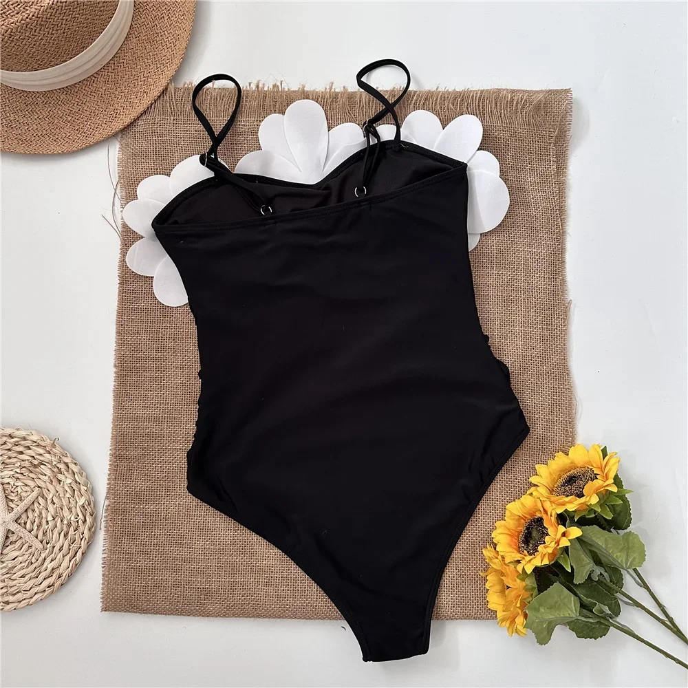 2024 Nuovo costume da bagno intero per le donne Costumi da bagno di lusso Fiore Bikini Set Donna Vita alta Biquini Beachwear sexy Monokini femminile