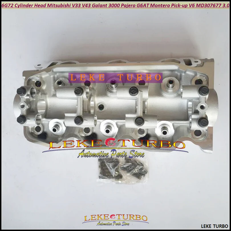 1pc 6G72 G6AT Cylinder Head 22100-35000 MD307678 For Mitsubishi V33 V43 Galant 3000 Pajero Shogun Montero Pick-up Mighty 3.0L V6