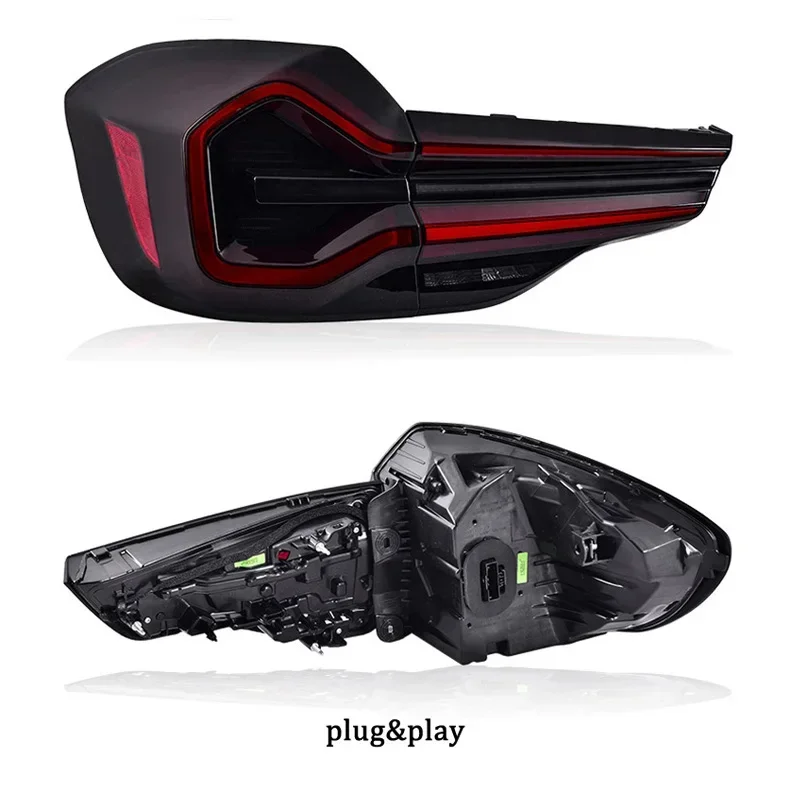 

LED Car Accessory Rear Running Lamp For BMW X3 G01 F97 2018 2019 2020 2021 Tail Lights Yellow Turn Signal Reverse Brake Light