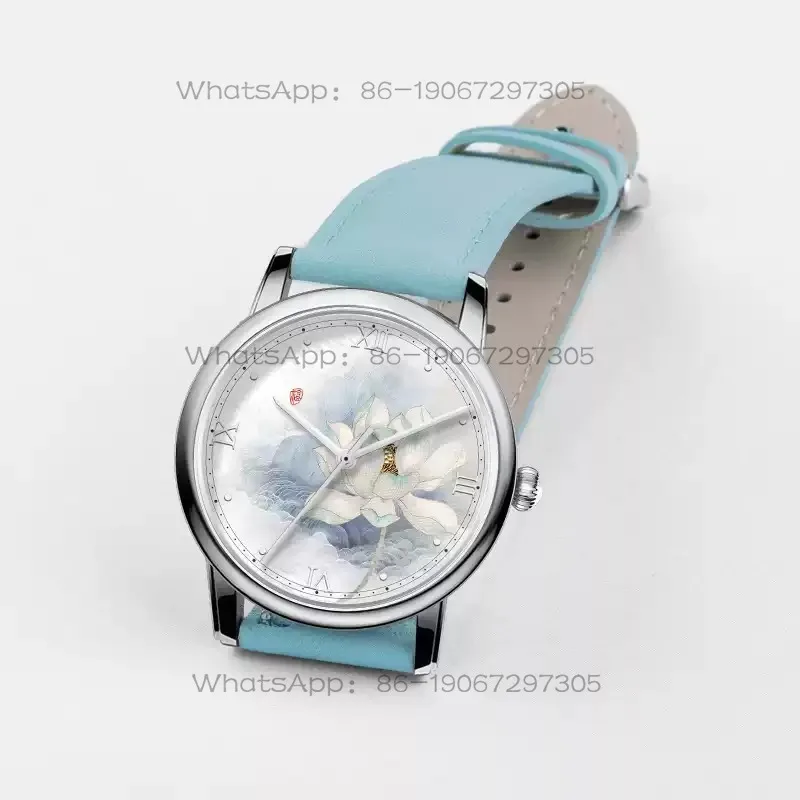 Divine Haze Blue Ancient Style Zen Fritillary Lady Watch