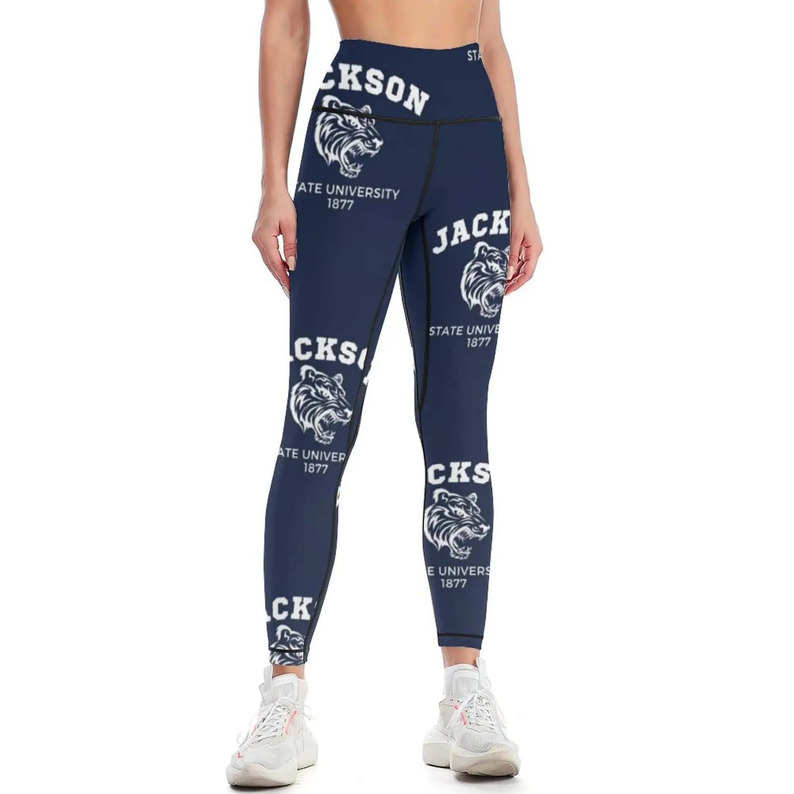 

Jackson State Univesity Leggings Women's gym workout shorts Tight fitting woman Fitness clothing Womens Leggings