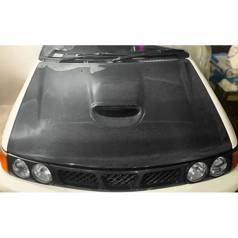 Authentic Replacement OE Type Vented Hood with Scoop Carbon Fiber for Toyota Starlet EP82-New Condition