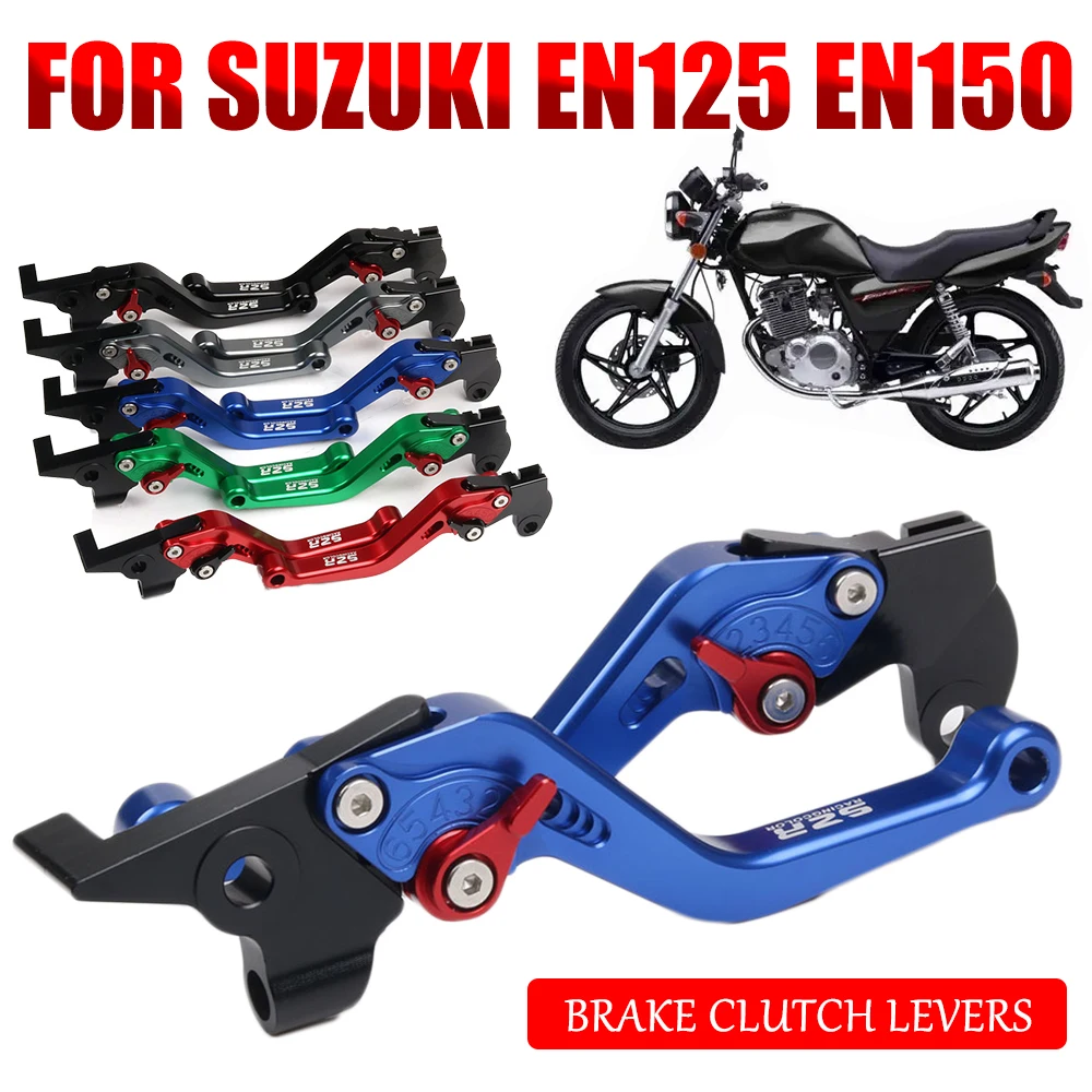 

For SUZUKI EN125 EN150 EN 125 EN 150 Motorcycle Accessories Brake Clutch Levers Adjustable Handle Bar Fall Proof Handlebar Parts