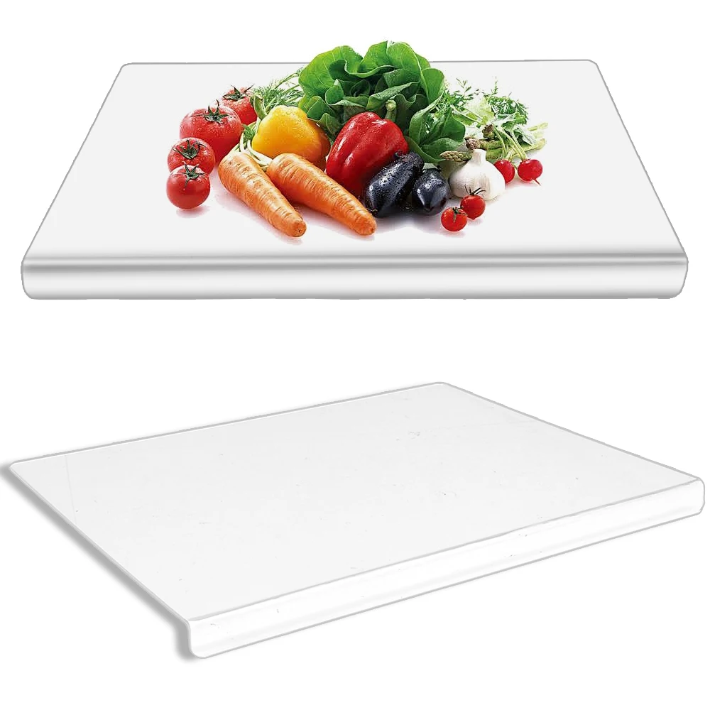 

Acrylic Transparent Cutting Board With Lip Anti-slip Kitchen Cutting Chopping Boards Counter Countertop Protector Kitchen Gadget