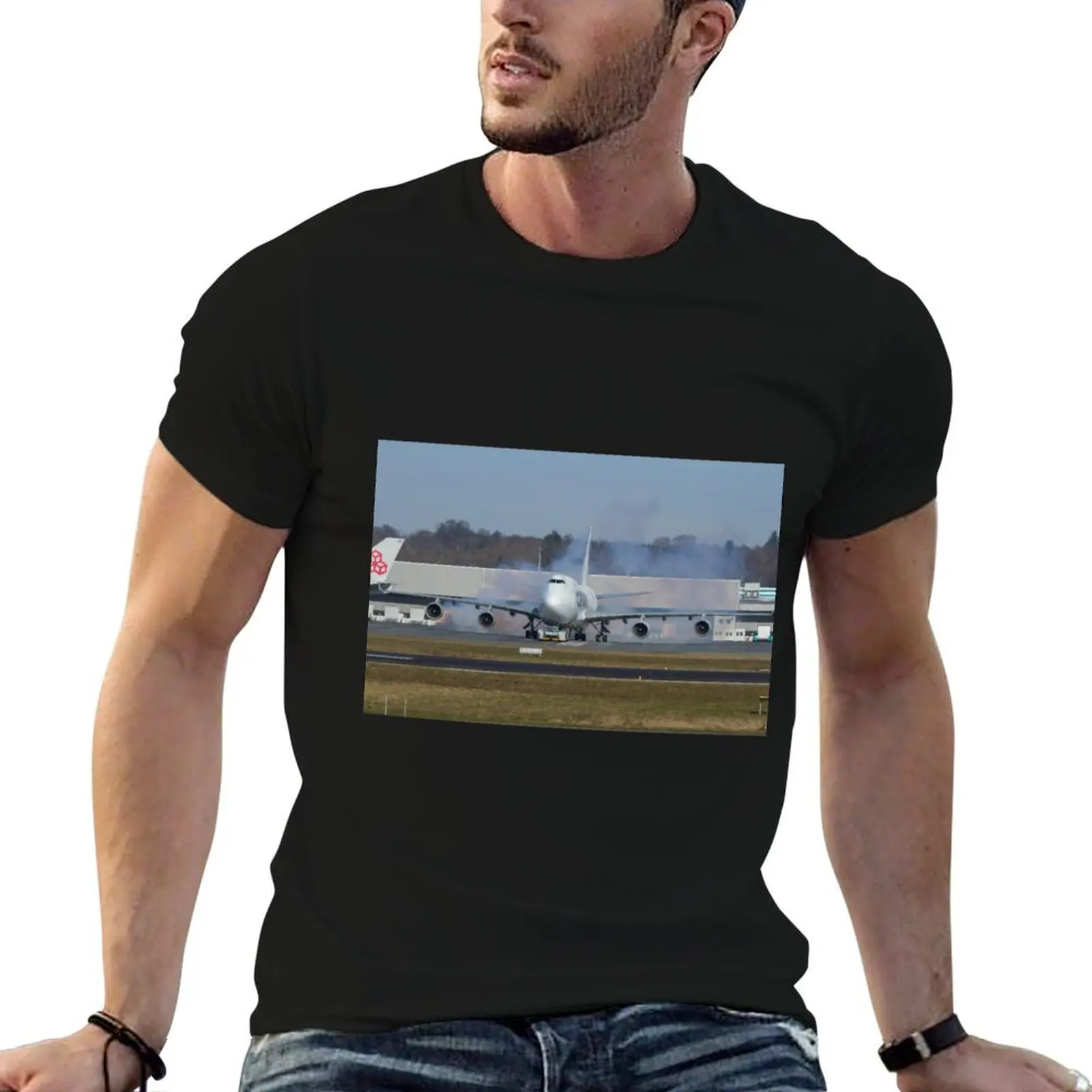 Camiseta 747 Cargolux, camisetas para hombre, camisetas gráficas divertidas de anime para hombre, camisetas de diseñador