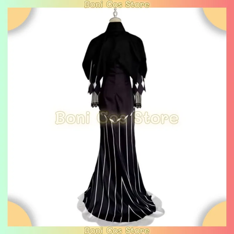 Disfraz de cosplay de Echidna Re Zero, falda larga, vestido de noche para mujer, ideal para carnavales, juegos de rol, actuaciones en escenarios y fiestas de Halloween.