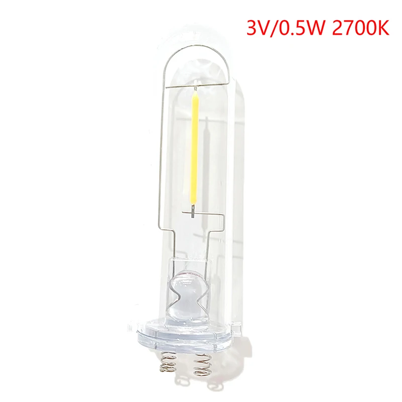 Bombilla LEd Solar de 3V, cable de filamento de soldadura por puntos, 2700K, fuente de luz, lámpara de filamento