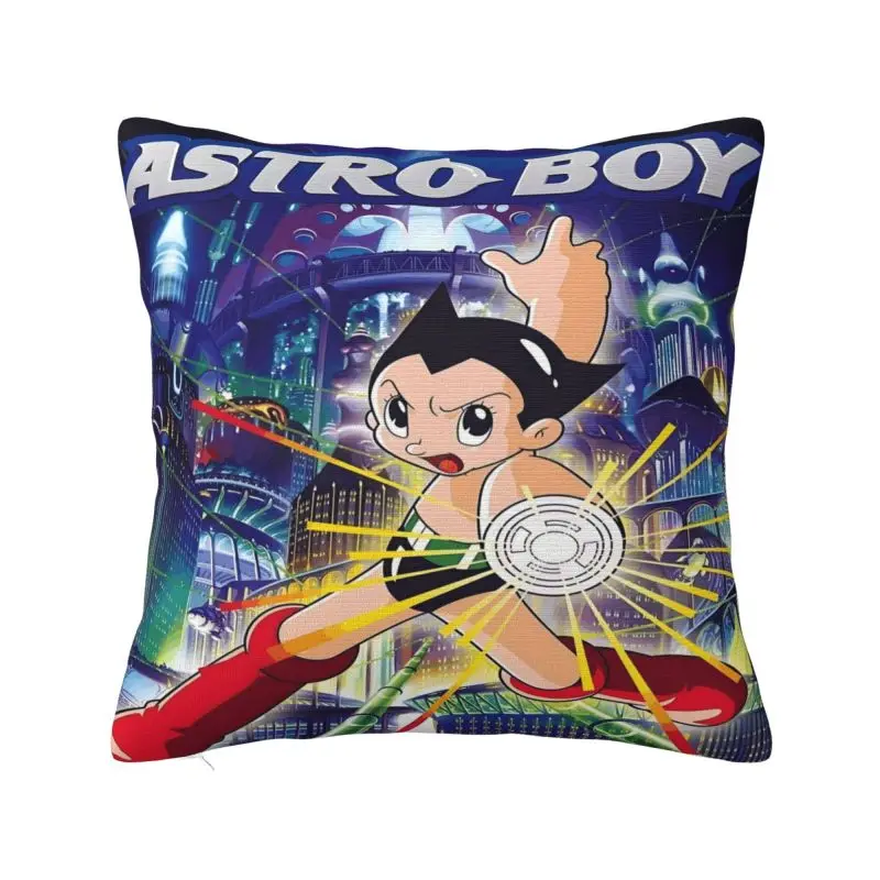 Custom Astroboy Anime Manga Throw Pillow Covers Movie Cushions Cover for Sofa Square Pillowcase