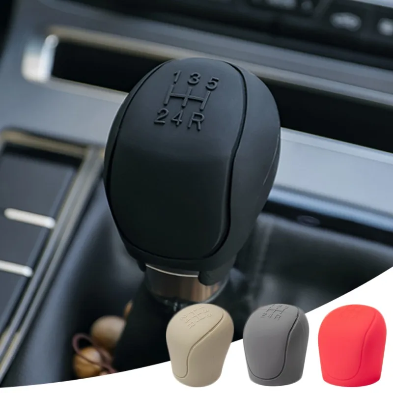 

Universal Car Gear Shift Knob Silicone Covers Grip Handle Non Slip Dustproof WaterProof Protective Cover Car Accessories