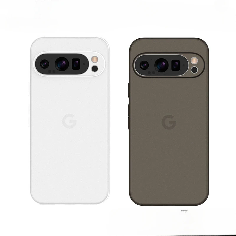 Funda protectora ultrafina para teléfono móvil PP de 0,5mm, cubierta trasera esmerilada translúcida para Google Pixel 9 8 7A 6, funda mate para