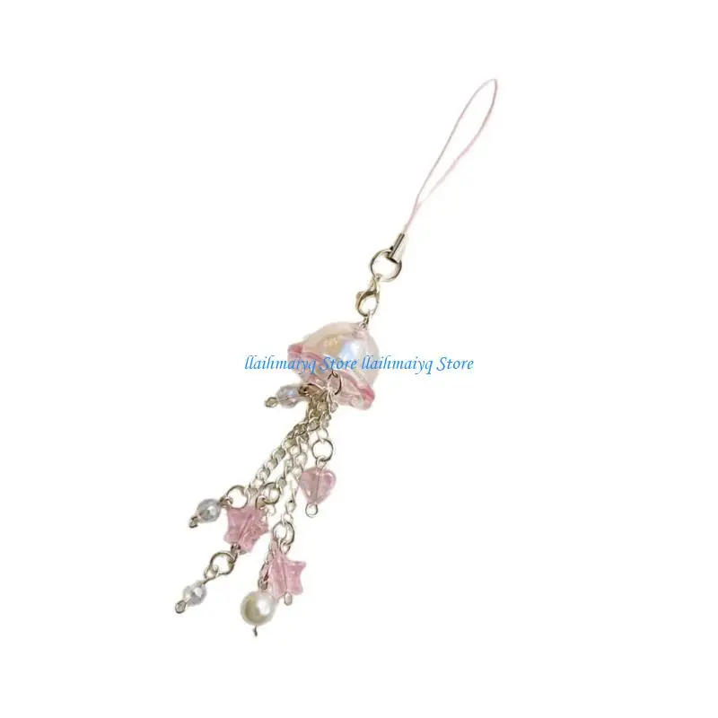 

573B Star And Pearls Wind Delicate Star And Pearls Wind Phone Lanyard To Enhances Your Living Space