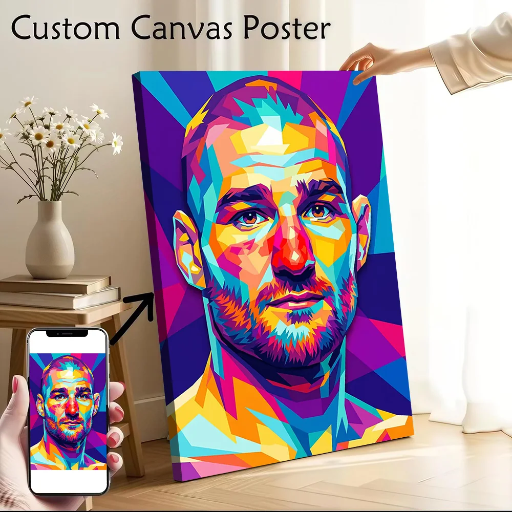 Sean Strickland Canvas Poster Wall Art Customizable High Quality Printed Picture for Vintage Decor Living Room Luxury Decoration