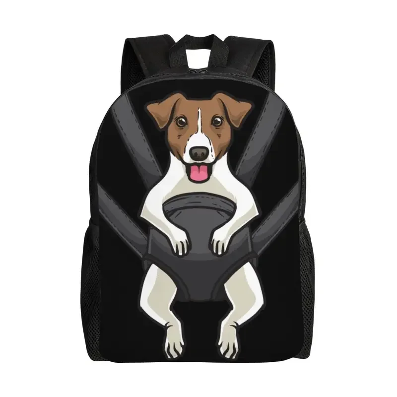 

Jack Russell Terrier Carrier Bag Travel Backpack Women Men School Computer Bookbag Funny Dog Lover College Student Daypack Bags