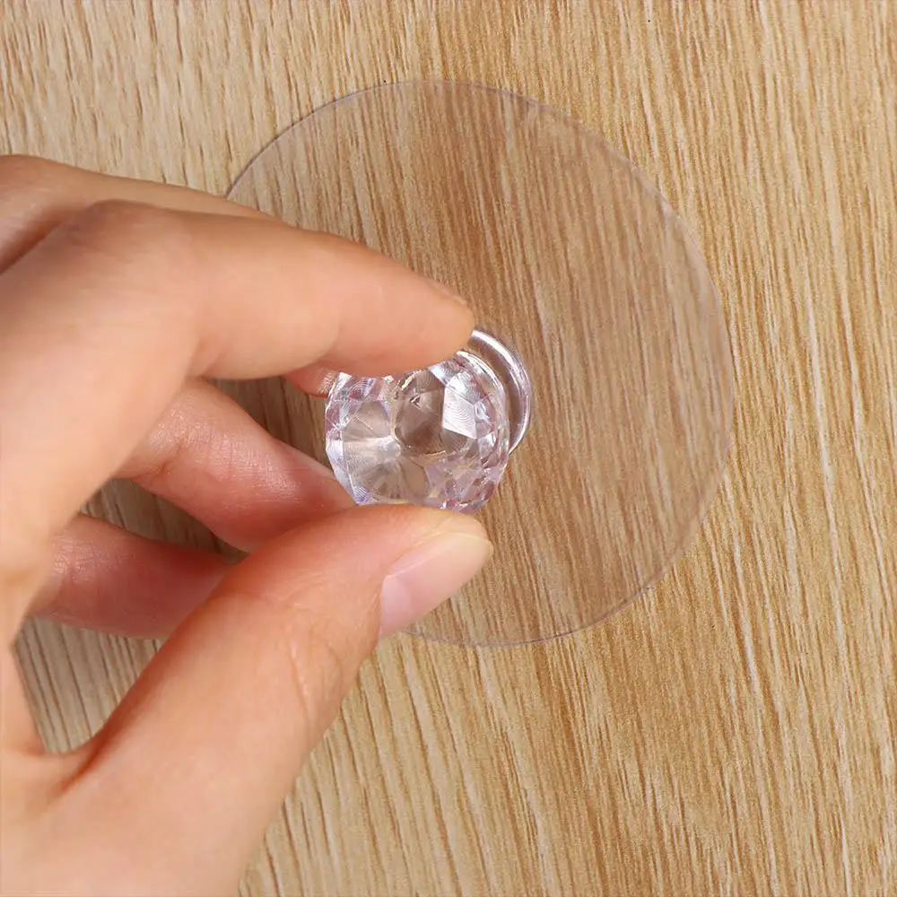10pcs Self-Adhesive Cabinet Door Knob Diamond Shape Window Drawer Handle Handle Hanger Hook Cupboard Handle Furniture Pulls