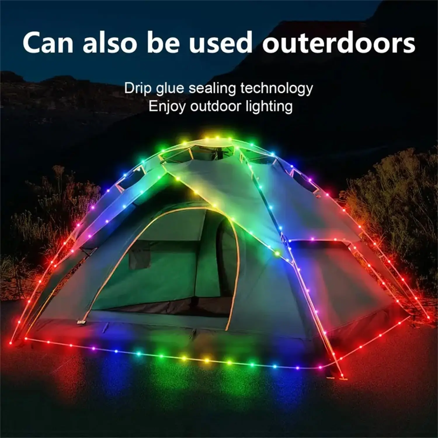 USB Smart Fairy Light Halloween/Natale String Light 50/100 LED Ghirlanda Impermeabile Decorazione per albero di Natale per interni/esterni