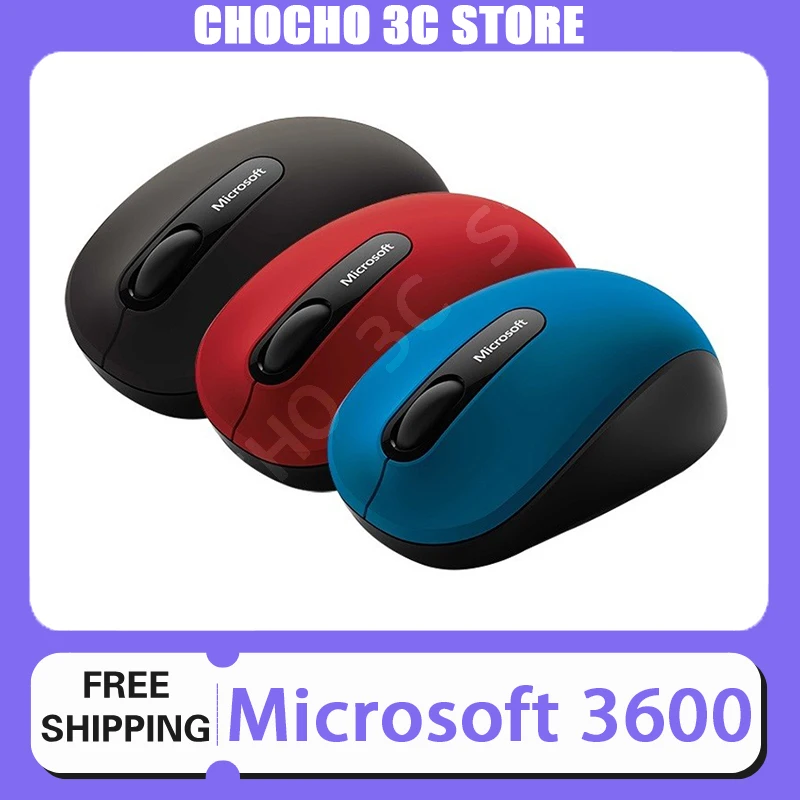 95New Microsoft 3600 Mouse Bluetooth Wireless Lightweight Mouse Mobile Portable Tablet Notebook Accessories Custom Mouse PC Mice
