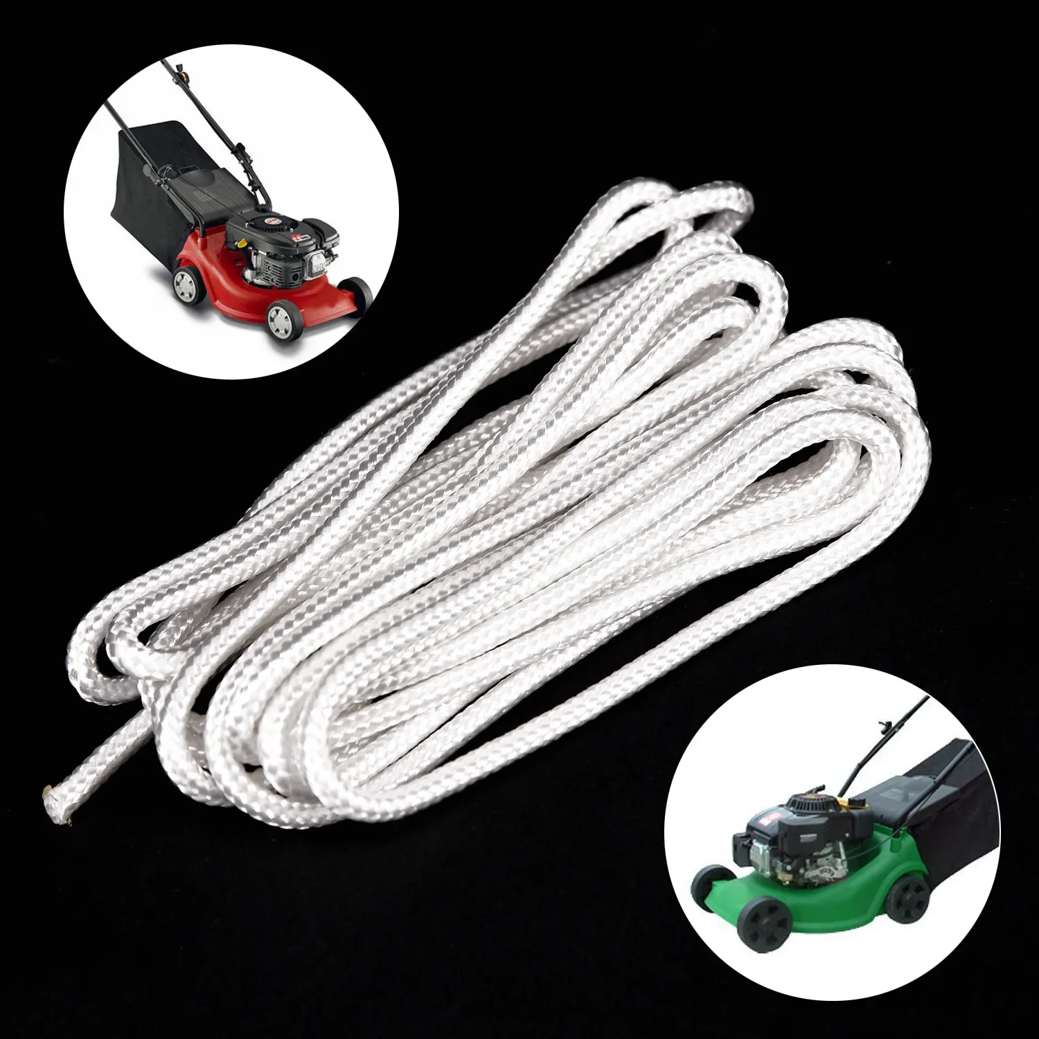 Nylon Pull Rope Recoil Motor Start Cord para Trimmer, cortador de motosserras, cortador de grama, 300cm * 4mm