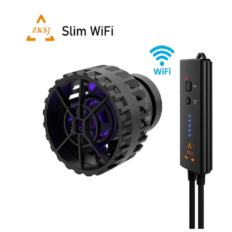 

ZKSJ Wave Maker 4 Generation Aquarium Pump Smart Slim WiFi App Remote Control Saltwater Aquarium Fish Tank Stormy Waves