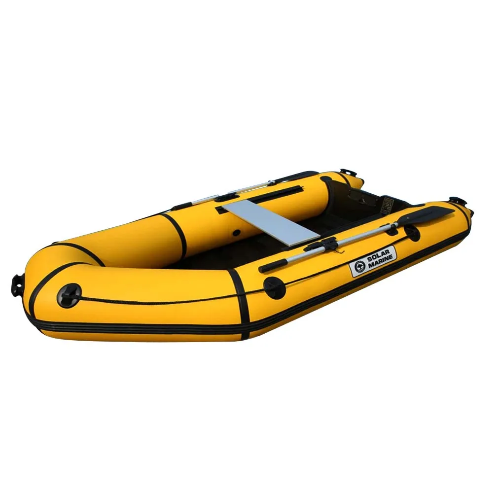 MC230-1 7.5ft 2 شخص سوبر PVC تهمة قارب قارب مطاطي كاياك قابل للنفخ مع أرضية شرائحية لصيد الأسماك بحيرة بركة نهر المحيط