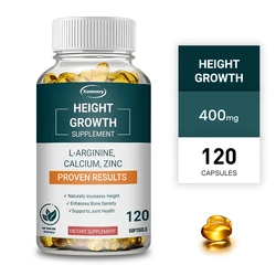 Height Booster Supplements - with Calcium, Vitamin D3 - for Healthy Development and Natural Growth of Children and Teens
