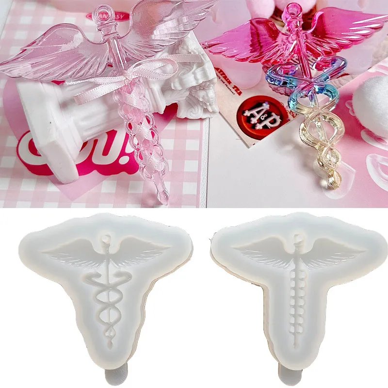 

DIY Wing Wand Resin Mold Scepter Shaped Silicone Resin Molds Jewelry Tool Jewelry Accessories